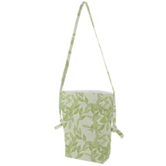 Watercolor Leaves On The Wall  Folding Shoulder Bag by ConteMonfrey