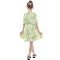 Watercolor Leaves On The Wall  Kids  All Frills Chiffon Dress View2