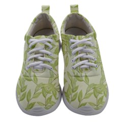 Watercolor Leaves On The Wall  Women Athletic Shoes by ConteMonfrey