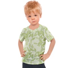 Watercolor Leaves On The Wall  Kids  Sports Tee