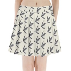 Minimalist Leaves Pleated Mini Skirt by ConteMonfrey