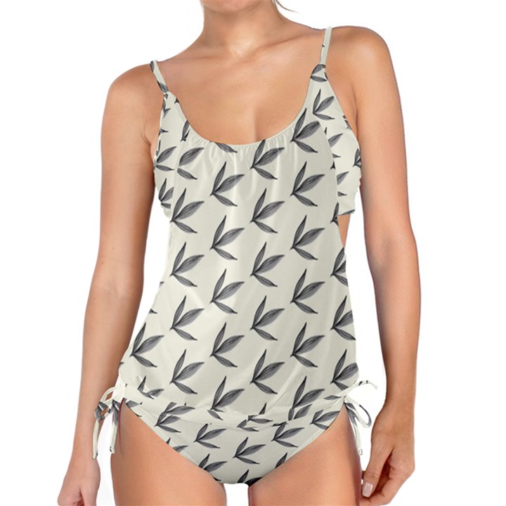 Minimalist Leaves Tankini Set