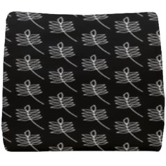 Black Cute Leaves Seat Cushion by ConteMonfrey