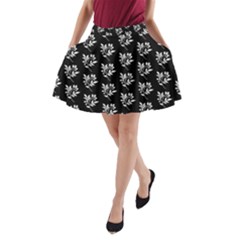 Sign Of Spring Leaves A-line Pocket Skirt by ConteMonfrey