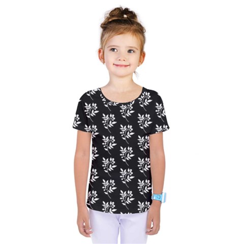 Sign Of Spring Leaves Kids  One Piece Tee by ConteMonfrey