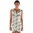 Minimalist Branch Wrap Front Bodycon Dress View1