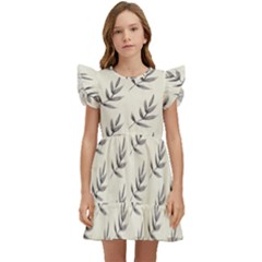 Minimalist Branch Kids  Winged Sleeve Dress by ConteMonfrey