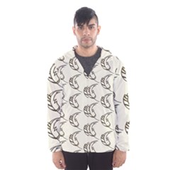 Cute Leaves Draw Men s Hooded Windbreaker by ConteMonfrey