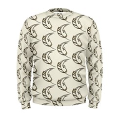 Cute Leaves Draw Men s Sweatshirt by ConteMonfrey