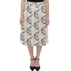 Cute Leaves Draw Classic Midi Skirt by ConteMonfrey