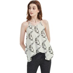 Cute Leaves Draw Flowy Camisole Tank Top by ConteMonfrey