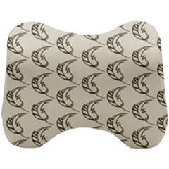 Cute Leaves Draw Head Support Cushion by ConteMonfrey