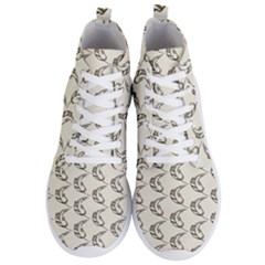 Cute Leaves Draw Men s Lightweight High Top Sneakers by ConteMonfrey