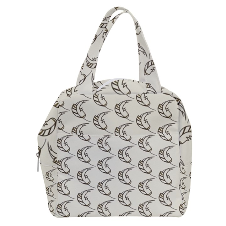 Cute Leaves Draw Boxy Hand Bag