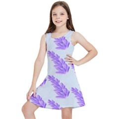 Cute Lavanda Blue Kids  Lightweight Sleeveless Dress by ConteMonfrey