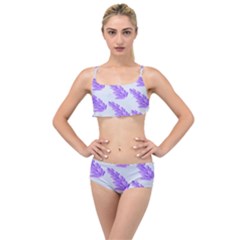 Cute Lavanda Blue Layered Top Bikini Set by ConteMonfrey