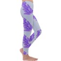 Cute Lavanda Blue Kids  Lightweight Velour Leggings View3