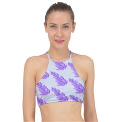 Cute Lavanda Blue Racer Front Bikini Top by ConteMonfrey