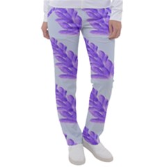 Cute Lavanda Blue Women s Casual Pants by ConteMonfrey