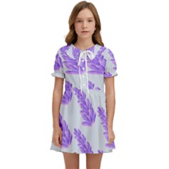 Cute Lavanda Blue Kids  Sweet Collar Dress by ConteMonfrey