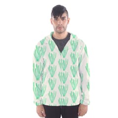 Watercolor Seaweed Men s Hooded Windbreaker by ConteMonfrey