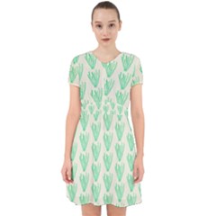 Watercolor Seaweed Adorable In Chiffon Dress by ConteMonfrey