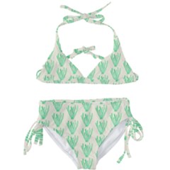 Watercolor Seaweed Kids  Classic Bikini Set