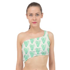 Watercolor Seaweed Spliced Up Bikini Top  by ConteMonfrey