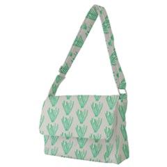 Watercolor Seaweed Full Print Messenger Bag (m) by ConteMonfrey