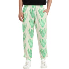 Watercolor Seaweed Men s Elastic Waist Pants