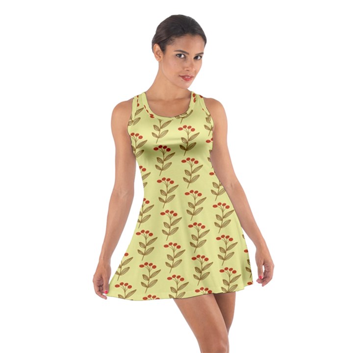 Yellow Fresh Spring Hope Cotton Racerback Dress