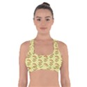 Yellow Fresh Spring Hope Cross Back Sports Bra View1