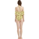 Yellow Fresh Spring Hope Halter Flowy Bikini Set  View2