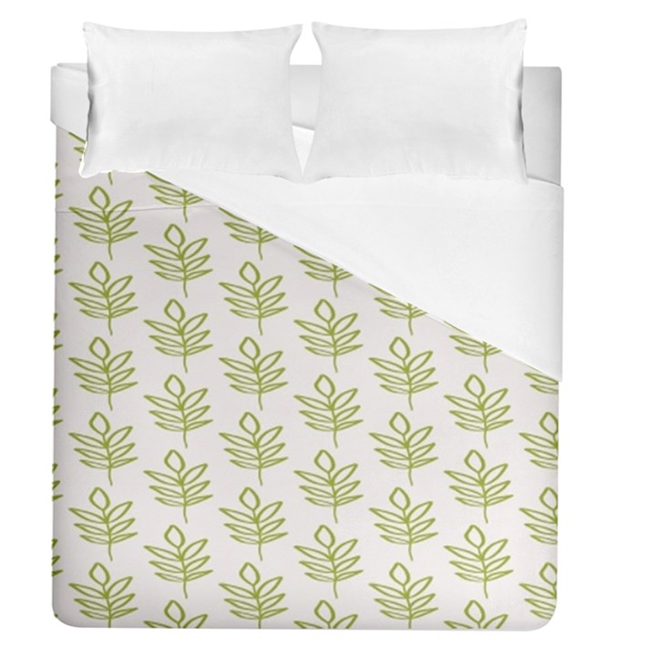 Autumn Leaves Gray Duvet Cover (Queen Size)