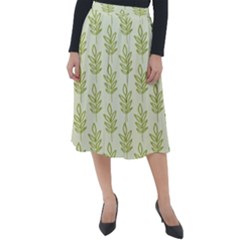 Autumn Leaves Classic Velour Midi Skirt  by ConteMonfrey