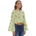 Autumn Leaves Boho Long Bell Sleeve Top View3