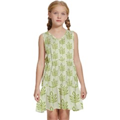 Autumn Leaves Kids  Sleeveless Tiered Mini Dress by ConteMonfrey