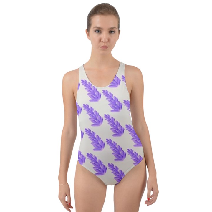 Cute Lavanda Cut-Out Back One Piece Swimsuit