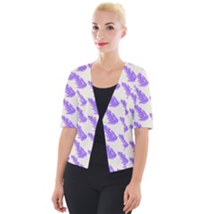 Cute Lavanda Cropped Button Cardigan by ConteMonfrey