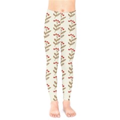 White Fresh Spring Hope Kids  Leggings by ConteMonfrey