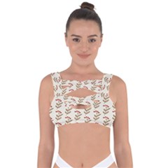 White Fresh Spring Hope Bandaged Up Bikini Top by ConteMonfrey