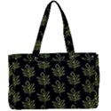 Autumn Leaves Black Canvas Work Bag View1