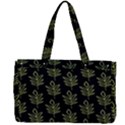 Autumn Leaves Black Canvas Work Bag View2