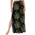 Autumn Leaves Black Maxi Chiffon Tie-Up Sarong View1