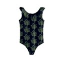 Autumn Leaves Black Kids  Frill Swimsuit View1