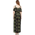 Autumn Leaves Black Draped Sleeveless Chiffon Jumpsuit View2