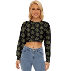 Autumn Leaves Black Lightweight Long Sleeve Sweatshirt by ConteMonfrey