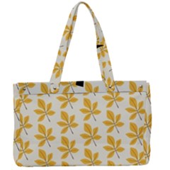 Orange Leaves   Canvas Work Bag by ConteMonfrey