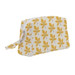 Orange Leaves   Wristlet Pouch Bag (medium) by ConteMonfrey