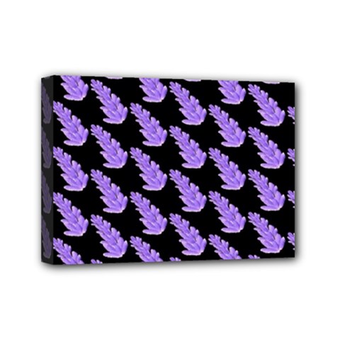 Cute Lavanda Black Mini Canvas 7  X 5  (stretched) by ConteMonfrey